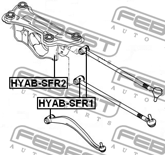 Сайлентблок HYAB-SFR1 HYAB-SFR1 FEBEST