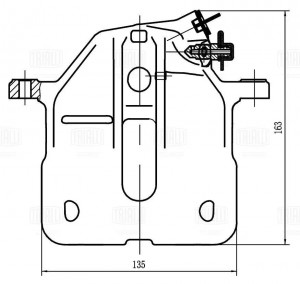 Суппорт тормозной передний левый d=54 мм CF 206501 TRIALLI