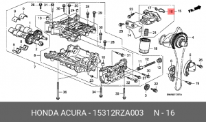 УПЛОТНИТЕЛЬНОЕ КОЛЬЦО ПРОБКА 15312RZA003 15312RZA003 HONDA