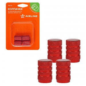 Колпачок камеры K-2 (красные, металл) 4 шт. AVC12 AIRLINE