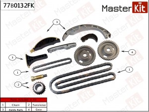 Комплект цепи ГРМ SsangYong D20 77B0132FK 77B0132FK MASTER KIT