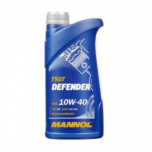 7507 MANNOL DEFENDER 10W40 1L масло моторное! полусинт API SN, ACEA A3/B4 MN7507-1 MANNOL