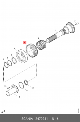 Шестерня 2479241 SCANIA
