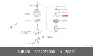 Опора амортизатора 20320-FL000 20320FL000 SUBARU