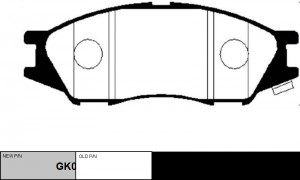 Колодки тормозные NISSAN Almera 2006 ~ 2016 / Bluebird Sylphy 2000 ~ 2005 / Cube GK0978 CTR