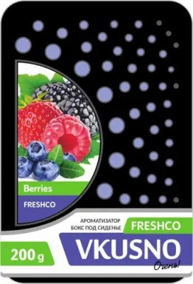 Ароматизатор под сиденье гелевый (лесный ягоды) 200г "Vkusno" FRESHCO AR4BX050 FRESHCO