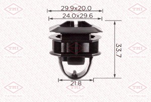 Клипса автомобильная [упаковка 10 штук] TJB1759 TJB1759 TATSUMI