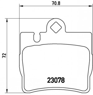 P50042 770 00=FDB1427=571962B !колодки дисковые з.\ MB W220 2.8-6.0/3.2CDi 98> P50042 BREMBO