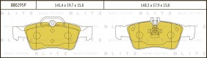 Колодки тормозные дисковые задние MERCEDES W211 02- BB0295P BB0295P BLITZ