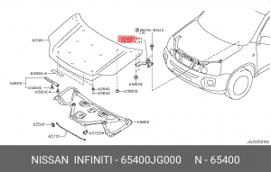 Петля крюка, пр 65400-JG000 65400-JG000 NISSAN