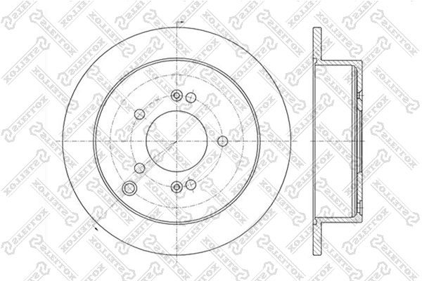 диск тормозной задн.  60203414SX 6020-3414-SX STELLOX