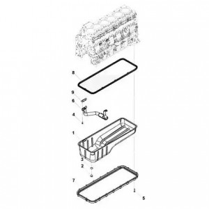 Картер масляный КАМАЗ Камминз 6ISBe (2831341) (Haffen) 0324 HAFFEN