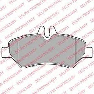Колодки тормозные MERCEDES Sprinter (06-) VW Crafter 30-50 (06-) задние (4шт.) D LP1983 DELPHI
