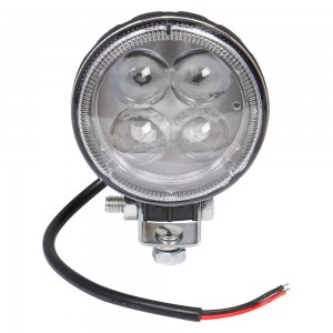 Фара светодиодная круглая, 4 LED направленный свет, 12W (83х83х51) 12/24V (ALED0 ALED003 AIRLINE