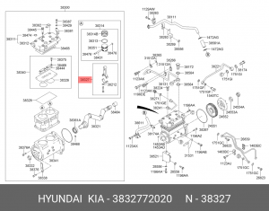 3832772020 Шатун двигателя 3832772020 HYUNDAI KIA