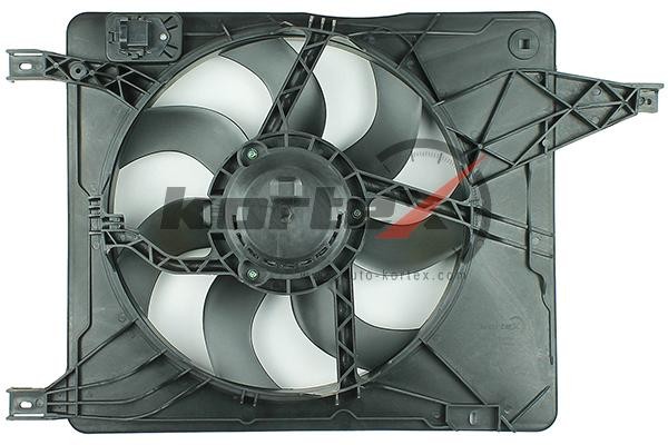 Вентилятор радиатора NISSAN Qashqai 06- (с кожухом и резистром) KFD060 KFD060 KORTEX