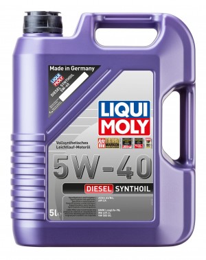 Масло моторное синтетическое Diesel Synthoil 5W-40 CF A3/B4 5л (1927) 1341 1341 LIQUI MOLY