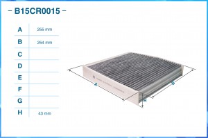 Фильтр салонный угольный B15CR0015 B15CR0015 CWORKS