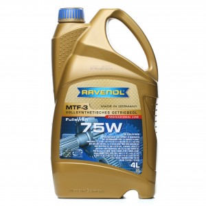 RAVENOL MTF-3 SAE 75W 4Л API GL-4 AC Delco 10-4037, BMW 23007533818 MTF LT-3, BM 1221104-004-01-999 RAVENOL