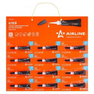 Клей супер "AIRLINE" EXTRA STRONG (3 г) (быстродействующий) ADGC007 AIRLINE