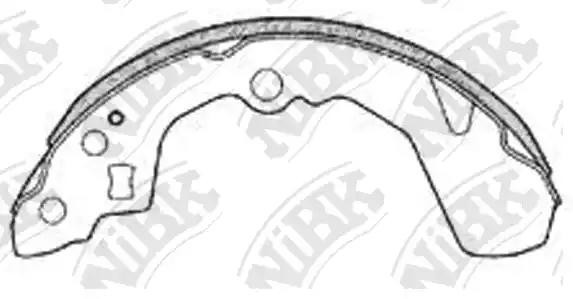 Колодки тормозные SUZUKI Liana задние барабанные (4шт.) NIBK FN0032 NIBK