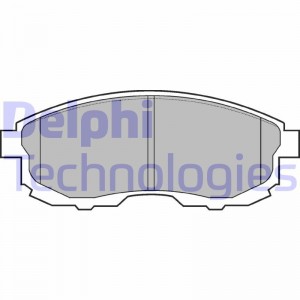 LP812 колодки дисковые п.\ Nissan Maxima 2.0/3.0i & 24V 89>/200SX 1.8T 91-93 LP812 DELPHI