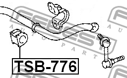 втулка стаб. перед. TSB-776 FEBEST