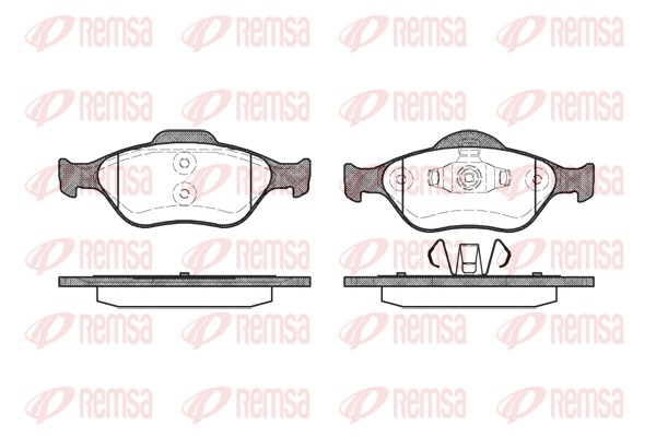 766 00 FDB1394=222557 !колодки дисковые п.\ Ford Fiesta 1.3-1.6/1.4TDCi/1.8Di 00 076600 REMSA