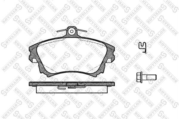 колодки дисковые п.! с антискрип.пл.\ Mitsubishi Carisma,Volvo S40/V40 1.6-2.0/1 719-002B-SX STELLOX