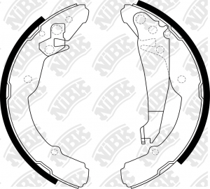 Колодки тормозные барабанные SKODA OCTAVIA 2000-2010 FN0554 FN0554 NIBK