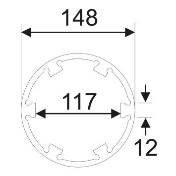Головка ступичная для задней оси 6Т d=145мм L=160мм (MAN TGA 460, V9-82L-01) JTC JTC-5267 JTC TOOLS