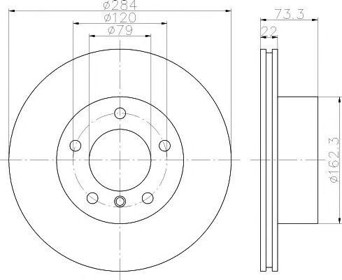 92238403 диск тормозной передний!\BMW E87 1.6/1.8/1.8DM47/N42/N45 04> 92238403 TEXTAR