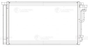 Радиатор кондиц. для а/м Hyundai Elantra (AD) (15-) 1.6i/2.0i (LRAC 0831) LRAC0831 LUZAR