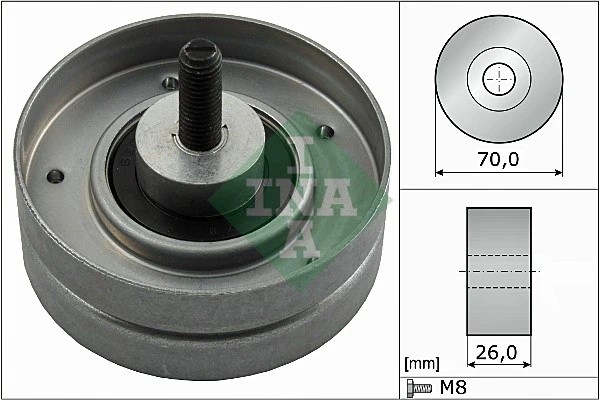 Ролик обводной MINI COOPER S 1.6 (R50) 532052410 532052410 INA
