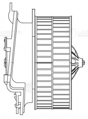 Вентилятор отопителя для а/м BMW 7 (E65/E66) (01-) LFh2665 LFH2665 LUZAR