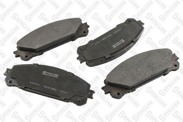 колодки дисковые п.! с антискр. пл.\ Lexus RX270/350/450H, Toyota HighLander 3.5 000-303B-SX STELLOX