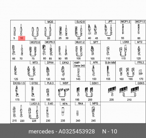 разъем A 032 545 39 28 MERCEDES BENZ