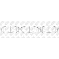 Колодки тормозные дисковые KIA SORENTO III 15-  PN0662 PN0662 NIBK