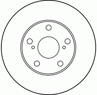 Диск тормозной TOYOTA Camry (91-96) LEXUS ES 300 передний (1шт.) TRW DF1431 TRW