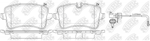 Колодки тормозные дисковые AUDI Q5 2008 PN0478W PN0478W NIBK