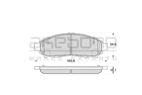 Колодки тормозные дисковые передние NISSAN Serena C25/C26 AN-726WK AN726WK AKEBONO