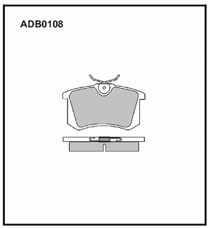 колодки дисковые задние!\ VW Golf II/III/Passat 1.6-2.8/1.9TDi 88-99 ADB0108 ALLIED NIPPON