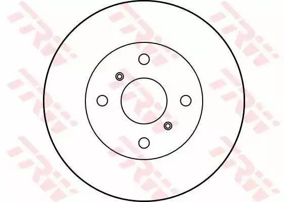 Диск тормозной передний TOYOTA COROLLA (E9, E10) DF1423 DF1423 TRW