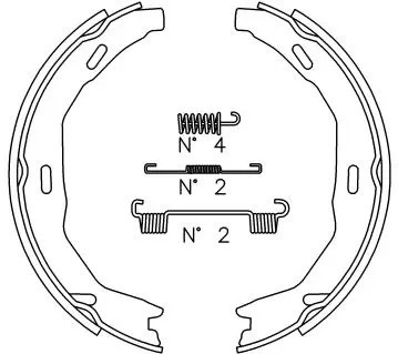 Колодки тормозные барабанные BS31003 BS31003 SB NAGAMOCHI