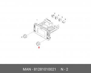 Вращающаяся ручка 81281010021 MAN