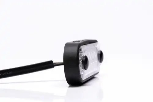 фонарь габаритный! желтый, LED 12-36В с проводом 0.5м, 84х28мм, с прокладками\ R FT073ZLED FRISTOM