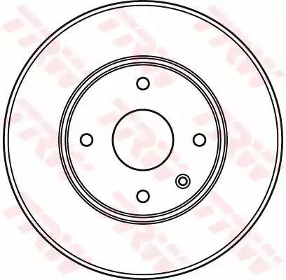 CHEVROLET EPICA (2006>) 277.5 x 24мм DF6031 TRW