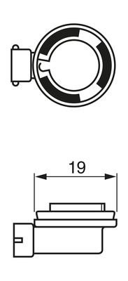 Лампа 12V H16 19W PGJ19-3 Pure Light BOSCH 1 987 302 089 BOSCH