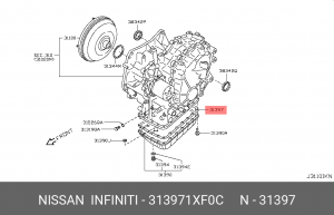Прокладка картера АКПП 31397-1XF0C 313971XF0C NISSAN