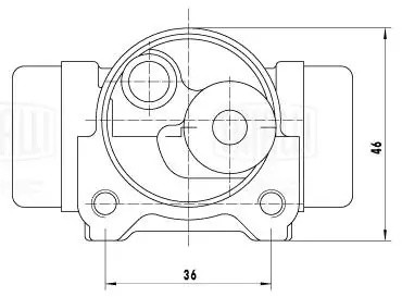 Цилиндр тормозной задний правый d=20.6 мм CF 0313 TRIALLI